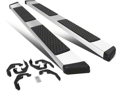 5-Inch Running Boards; Stainless Steel (07-19 6.0L Sierra 2500 HD Extended/Double Cab)
