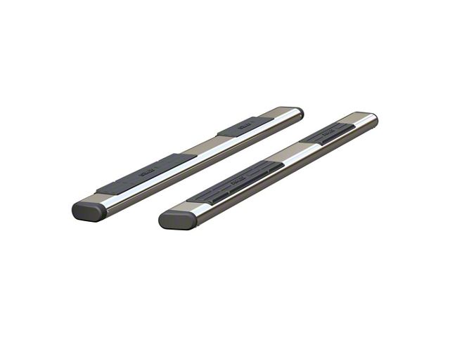 6-Inch Oval Side Step Bars without Mounting Brackets; Polished Stainless (07-19 Sierra 2500 HD Extended/Double Cab; 07-24 Sierra 2500 HD Crew Cab)