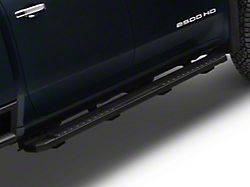 6-Inch Wide Flat Running Boards; Black (20-26 Sierra 2500 HD Crew Cab)