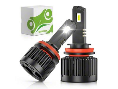6000K Cool White LED Headlight Bulbs; H11/H9/H8 (07-14 Sierra 2500 HD)