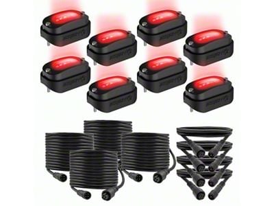8-Piece Wide Angle RGB Rock Lights (Universal; Some Adaptation May Be Required)