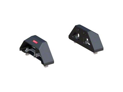 A30 Puck System 5th Wheel Legs; 30,000 lb. GTW; Carbide Black (20-25 Sierra 2500 HD w/ 8-Foot Long Box & 5th Wheel Prep Package)