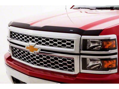 Aeroskin Hood Protector; Matte Black (15-19 Sierra 2500 HD w/ Induction System Hood)