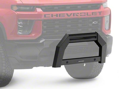 Armour Bull Bar; Matte Black (20-24 Sierra 2500 HD)