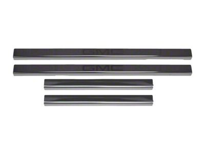Putco Black Platinum Door Sills with GMC Etching (20-25 Sierra 2500 HD Crew Cab)