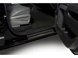 Putco Black Platinum Door Sills with GMC Logo (15-19 Sierra 2500 HD Double Cab)
