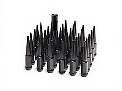 Black Spiked Lug Nuts; M14x1.5; Set of 32 (07-26 Sierra 2500 HD)