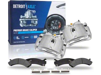 Brake Calipers with Ceramic Brake Pads; Front (07-10 Sierra 2500 HD)