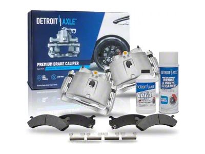 Brake Calipers with Ceramic Brake Pads; Front (07-10 Sierra 2500 HD)