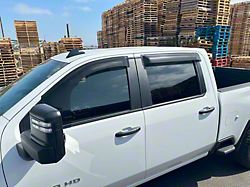 Bubble Ventgard Window Delectors; Smoked; Front and Rear (20-26 Sierra 2500 HD Double Cab)