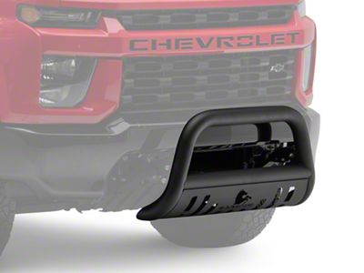 Bull Bar with Skid Plate; Black (20-24 Sierra 2500 HD)