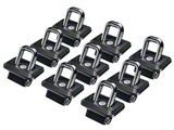Bullet Inner Bed Retractable Tie-Down Anchors; Set of Nine (07-26 Sierra 2500 HD)