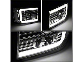 PM Performotor LED DRL Projector Headlights For 07-14 GMC Sierra – Black Housing, Clear Lens