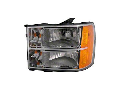 Headlights Depot CAPA Replacement Halogen Headlight; Passenger Side (07-14 Sierra 2500 HD)