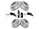 Ceramic Performance 8-Lug Brake Rotor, Pad, Brake Fluid and Cleaner Kit; Front and Rear (12-19 Sierra 2500 HD)
