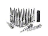 Chrome Extended Spiked Lug Nuts; M14x1.5; Set of 32 (07-26 Sierra 2500 HD)