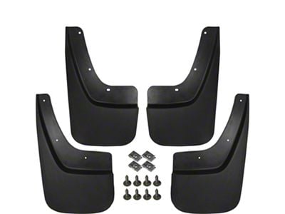 Custom Fit Mud Flaps; Front and Rear (15-19 Sierra 2500 HD)