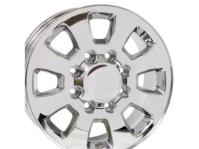 CV75A Chrome 8-Lug Wheel; 18x8; 12mm Offset (07-10 Sierra 2500 HD)