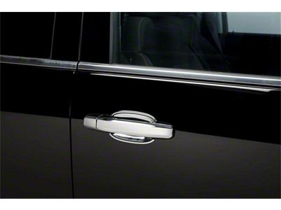Putco Deluxe Door Handle Covers with Bucket Trim and without Passenger Keyhole; Chrome (15-19 Sierra 2500 HD Crew Cab)