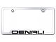 Denali Laser Etched Cut-Out License Plate Frame; Mirrored (Universal; Some Adaptation May Be Required)