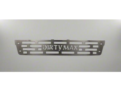 Mountains2Metal DIRTYMAX Bumper Grille Insert; Brushed Stainless Steel (15-19 Sierra 2500 HD)