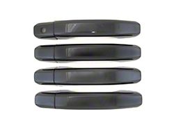 Chrome Delete Door Handle Covers; Gloss Black (20-25 Sierra 2500 HD)