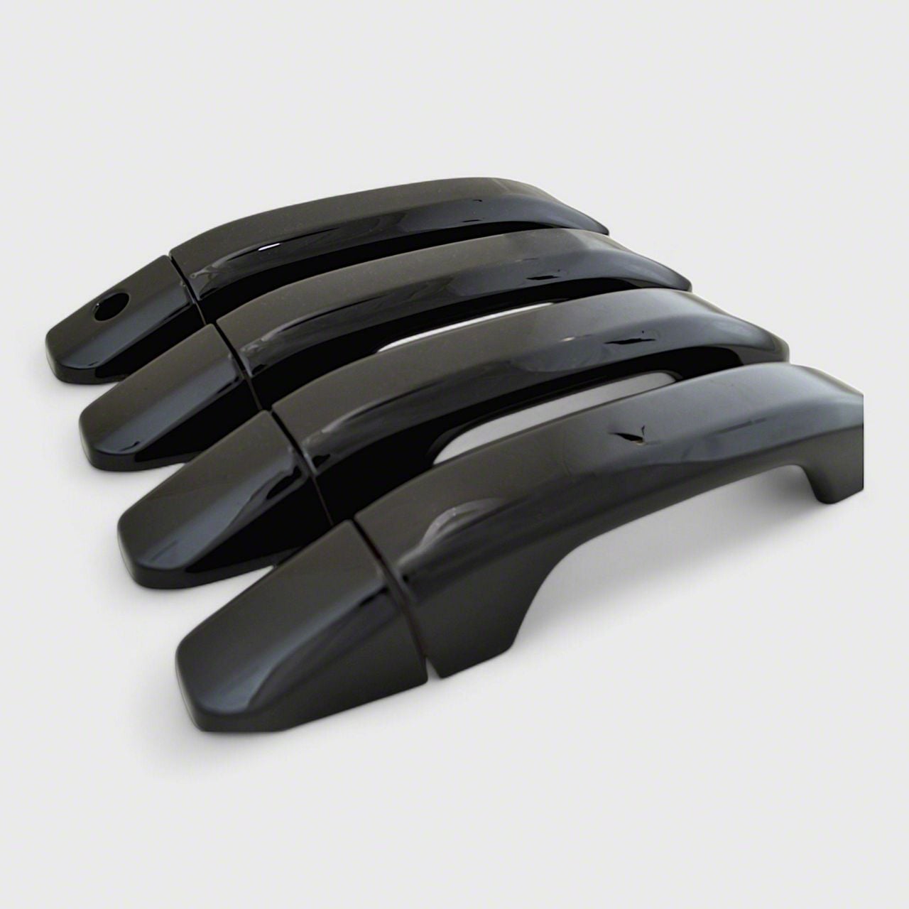 ABS Gloss Black Exterior Side Door Handle Cover Trim For Ford F-150