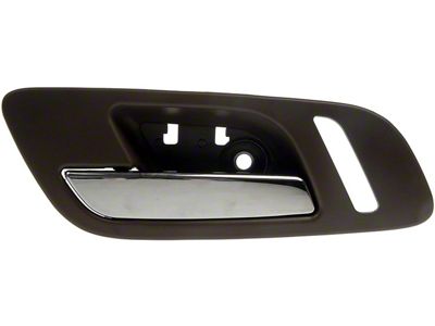 Interior Door Handle; Front Left; Chasmere; Chrome; Plastic; With Heated Seats; Without Memory (07-14 Sierra 2500 HD)