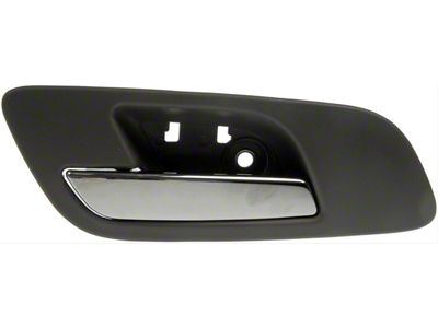 Interior Door Handle; Front Left; Plastic; Titanium and Chrome; Without Heated Seats and Memory (07-14 Sierra 2500 HD)