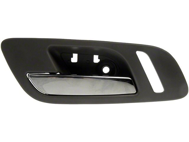 Interior Door Handle; Front Left; Titanium; Chrome; Plastic; With Heated Seats; Without Memory (07-14 Sierra 2500 HD)