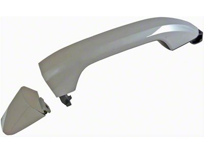 Exterior Door Handle; Front Right; Chrome; Front Right; Plastic; Without Keyhole and Passive Entry (15-19 Sierra 2500 HD)