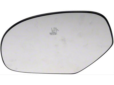 Door Mirror Glass; Plastic Backed; Left; Manual; With Single Glass (07-14 Sierra 2500 HD)