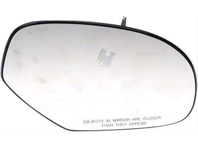 Door Mirror Glass; Plastic Backed; Right; Manual; With Single Glass (07-14 Sierra 2500 HD)