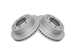 Drilled and Slotted 8-Lug Rotors; Front and Rear (11-25 Sierra 2500 HD)