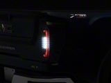 DRL LED Tail Lights; Black Housing; Smoked Lens (20-23 Sierra 2500 HD w/ Factory LED Tail Lights)