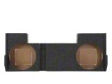 Dual 12-Inch Down Firing Subwoofer Box; Carpeted (01-06 Sierra 2500 HD Crew Cab)