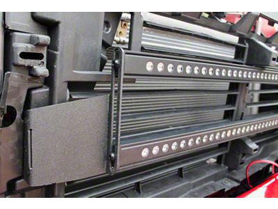 Dual 40-Inch Amber and White LED Light Bars with Grille Mounting Brackets (20-25 Sierra 2500 HD, Excluding Base & Denali)