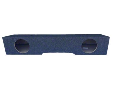 Dual 8-Inch Front Firing Subwoofer Box; Carpeted (15-19 Sierra 2500 HD Crew Cab)