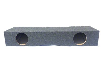 Dual 8-Inch Front Firing Subwoofer Box; Carpeted (07-14 Sierra 2500 HD Crew Cab)