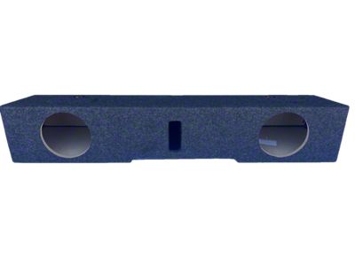 Dual 8-Inch Ported Front Firing Subwoofer Box; Carpeted (15-19 Sierra 2500 HD Crew Cab)