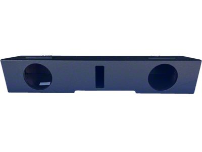 Dual 8-Inch Ported Front Firing Subwoofer Box; Poly Coated (15-19 Sierra 2500 HD Crew Cab)