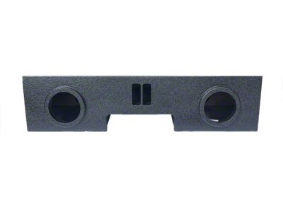 Dual 8-Inch Ported Front Firing Subwoofer Box; Poly Coated (01-06 Sierra 2500 HD Extended Cab)