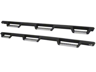 Westin HDX Stainless Wheel-to-Wheel Drop Nerf Side Step Bars; Textured Black (15-19 Sierra 2500 HD Double Cab DRW w/ 8-Foot Long Box)