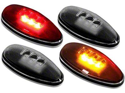 Dually LED Side Marker Lights; Smoked (07-14 Sierra 2500 HD)