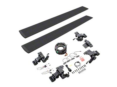 Go Rhino E-BOARD E1 Electric Running Boards; Textured Black (07-10 Sierra 2500 HD Extended Cab; 11-14 6.0L Sierra 2500 HD Extended Cab)