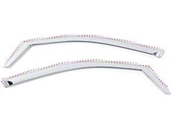 Putco Element Chrome Window Visors; Channel Mount; Front (20-26 Sierra 2500 HD Double Cab, Crew Cab)