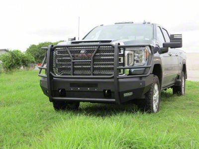 Elevation Front Bumper; Textured Black (20-23 Sierra 2500 HD)