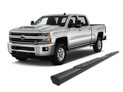 Epic Aluminum Running Boards; Black (07-19 Sierra 2500 HD Extended/Double Cab)