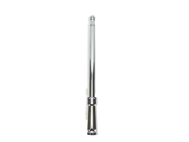 Extended Range Aluminum Antenna; 8-Inch; Chrome (Universal; Some Adaptation May Be Required)