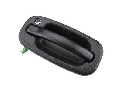 Exterior Door Handle; Front Driver Side; Textured Black (01-06 Sierra 2500 HD)